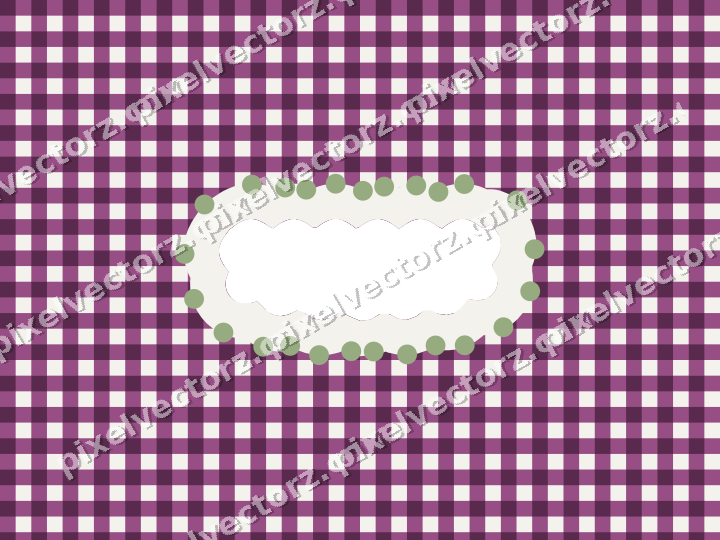 Decorative patterned mat frame in dark magenta with gingham check