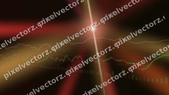 Leuchtender Neon Diagramm Hintergrund in Rot und Orange