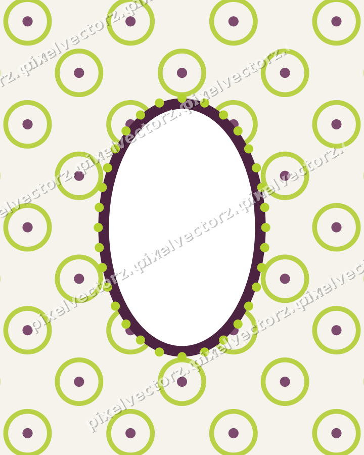 Decorative patterned mat frame in dark magenta with ring pattern