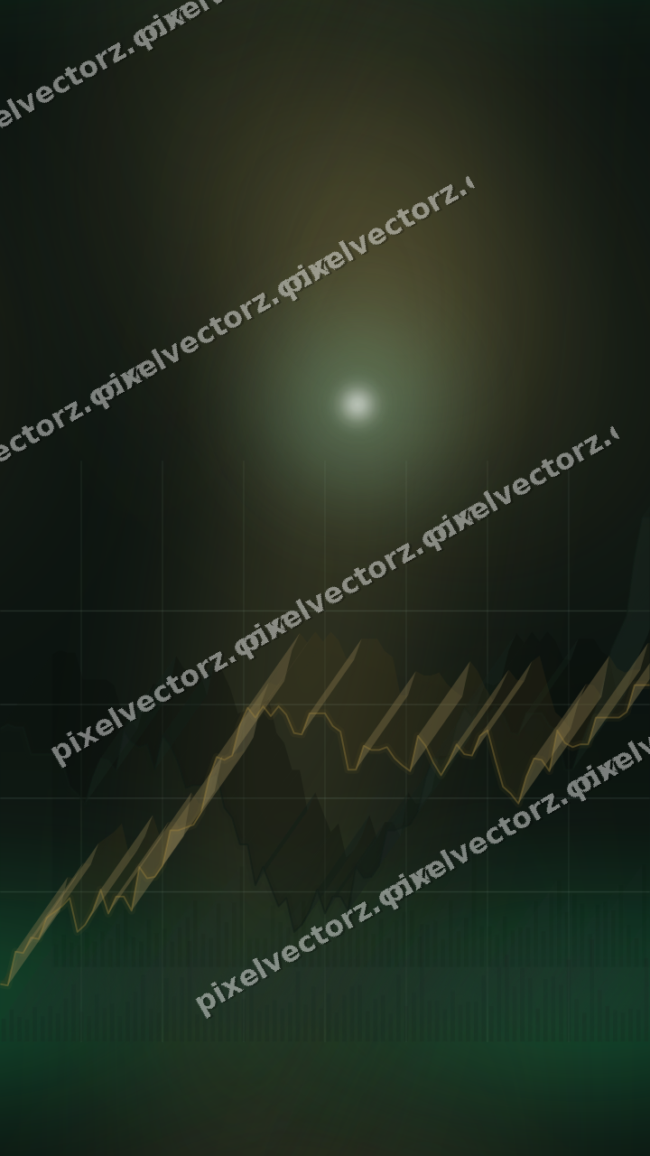 Nahtloser Neon Diagramm Hintergrund in Grün und Bernstein