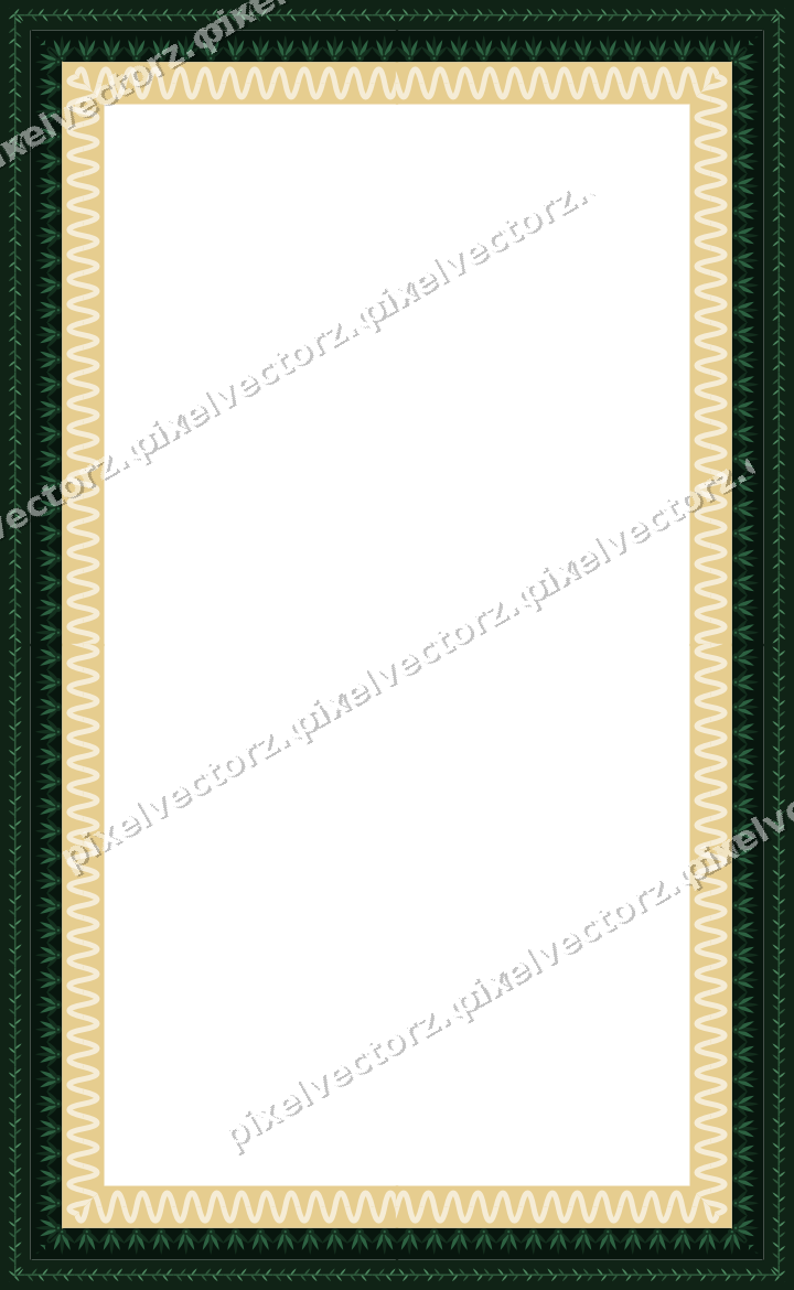 Decorative picture frame border in dark green with laurel moulding