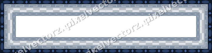 Decorative picture frame border in dark blue with lattice band