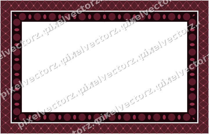 Decorative picture frame border in dark pink with lattice band