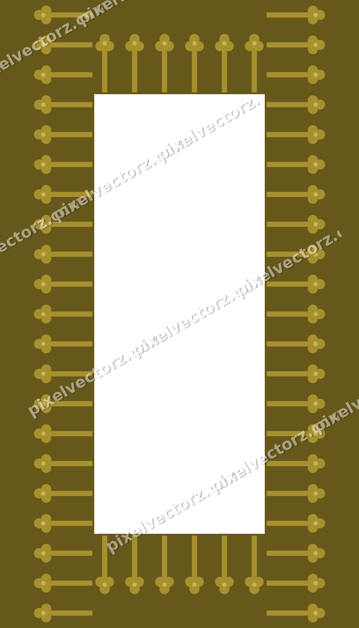 Decorative picture frame border in dark pink and red with trefoil band