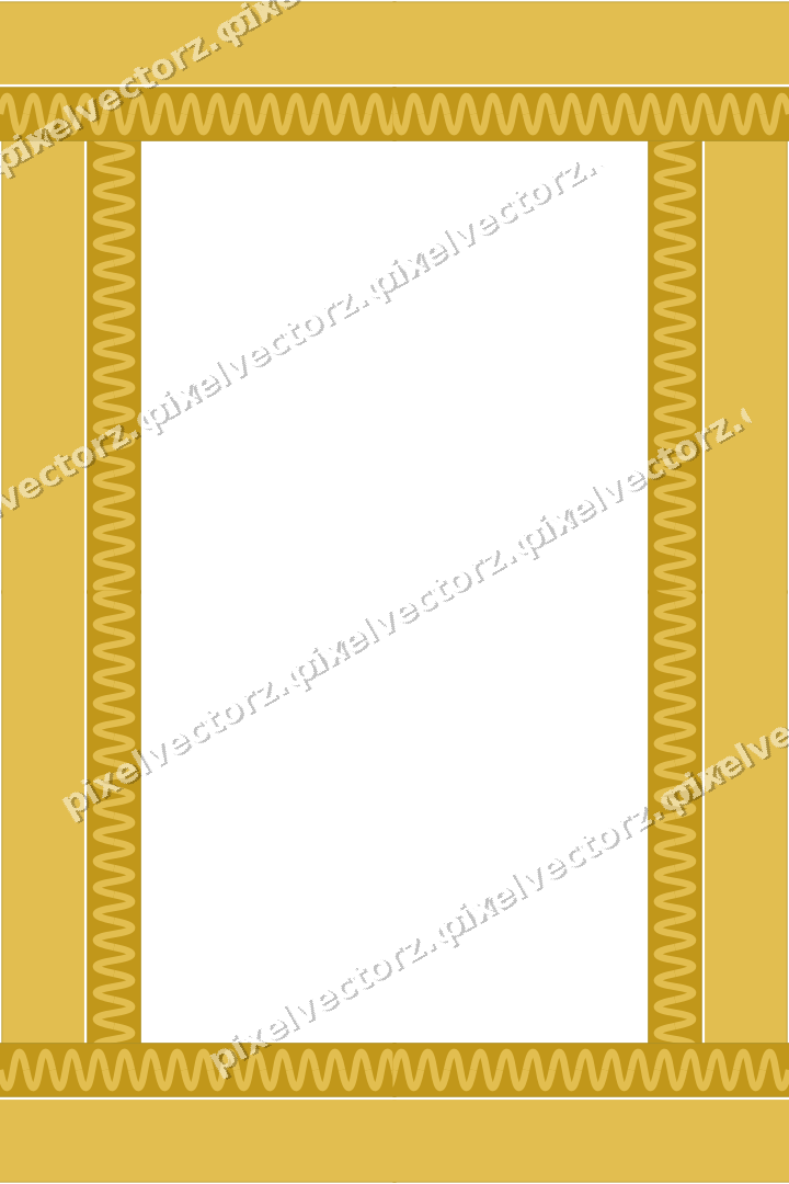 Decorative picture frame border in amber with wave band