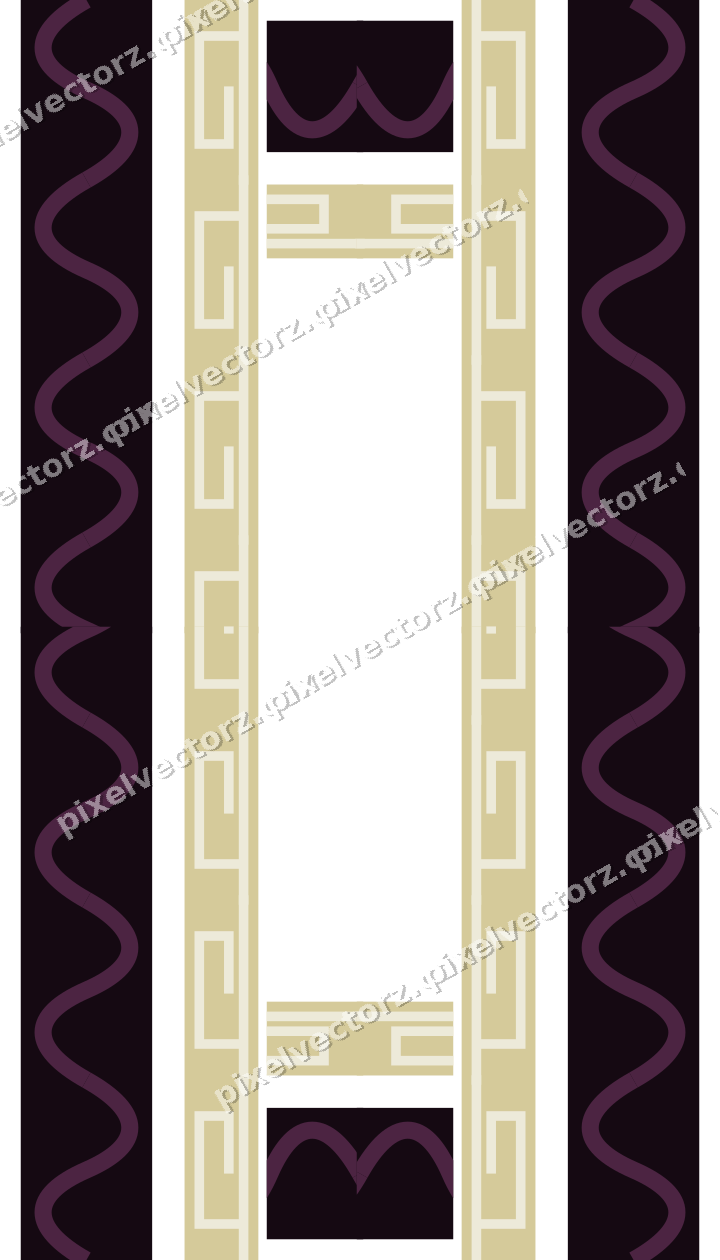 Decorative picture frame border in dark magenta with greek key