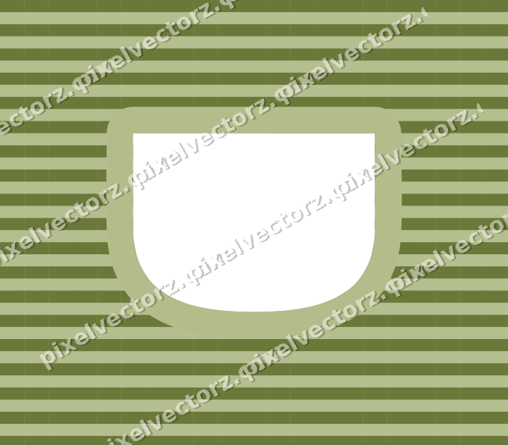 Decorative patterned mat frame in lime with horizontal stripes