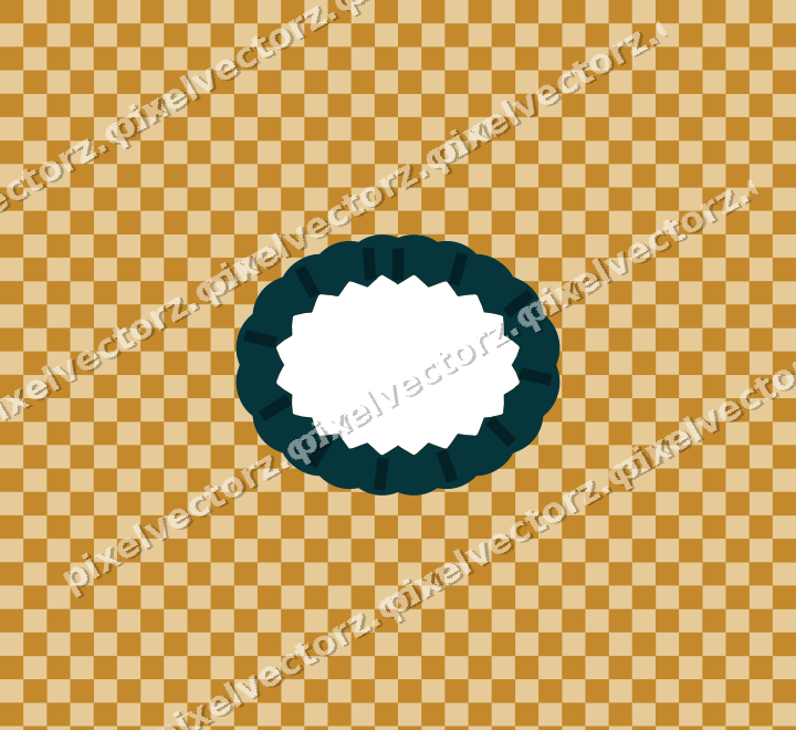 Decorative patterned mat frame in amber with checkerboard