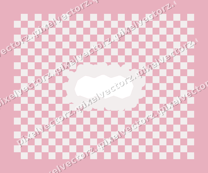 Decorative patterned mat frame in pale pink with checkerboard