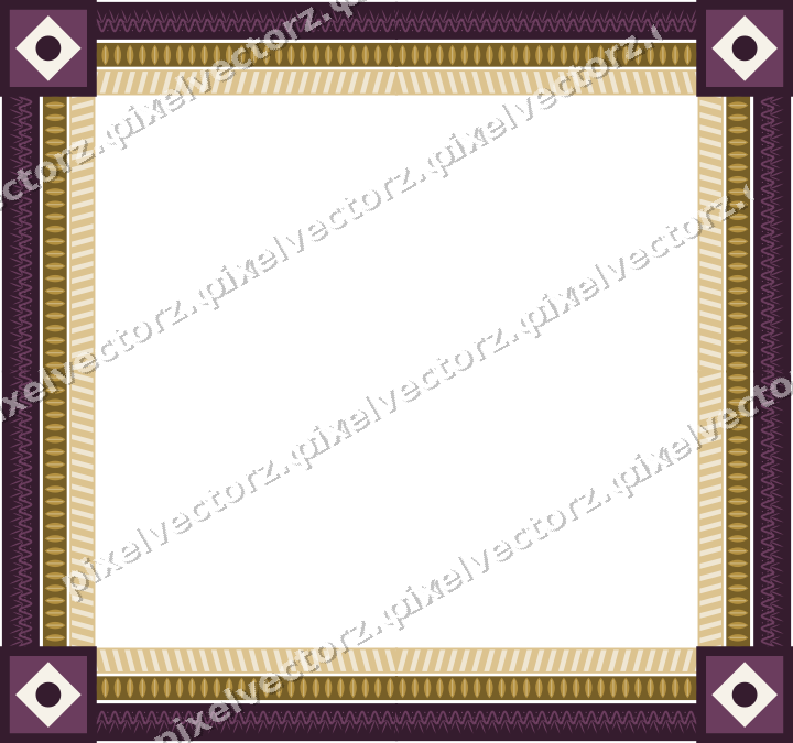 Decorative picture frame border in dark magenta with grape vine