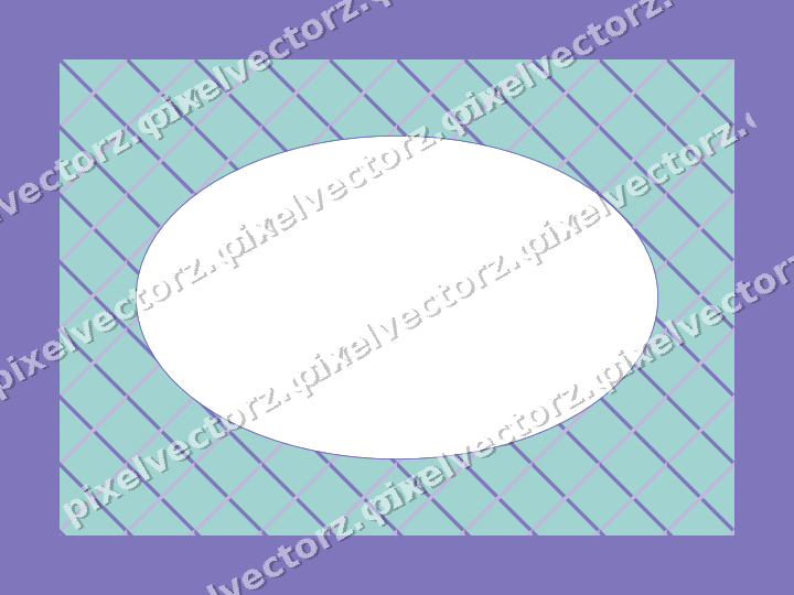 Decorative patterned mat frame in blue and cyan with diagonal lattice