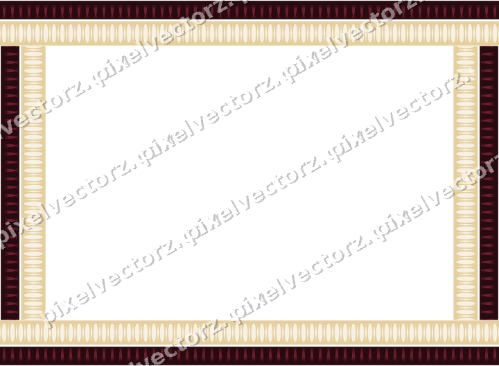 Decorative picture frame border in dark pink and red with tulip frieze