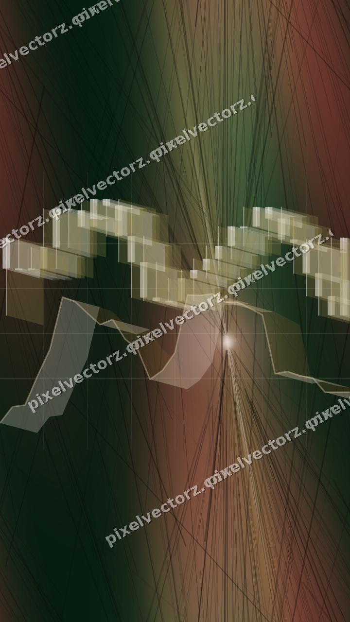Nahtloser Neon Diagramm Hintergrund in Rot und Orange