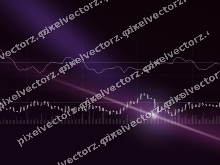 Leuchtender Neon Diagramm Hintergrund in Violett und Blau