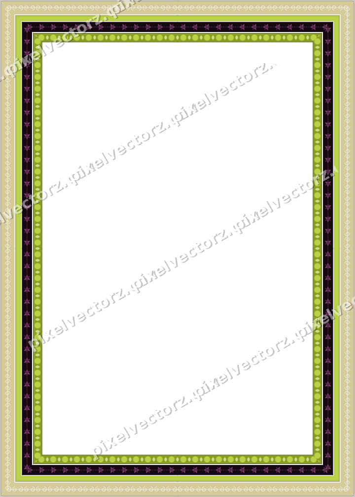 Decorative picture frame border in dark magenta with spiral scroll