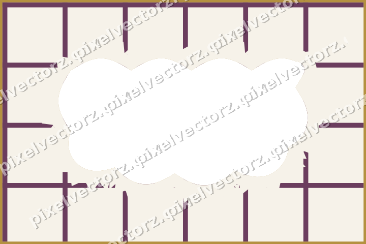Decorative patterned mat frame in dark magenta with grid check