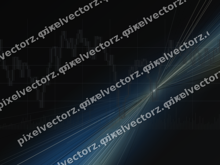 Leuchtender Neon Diagramm Hintergrund in Blau und Gelb