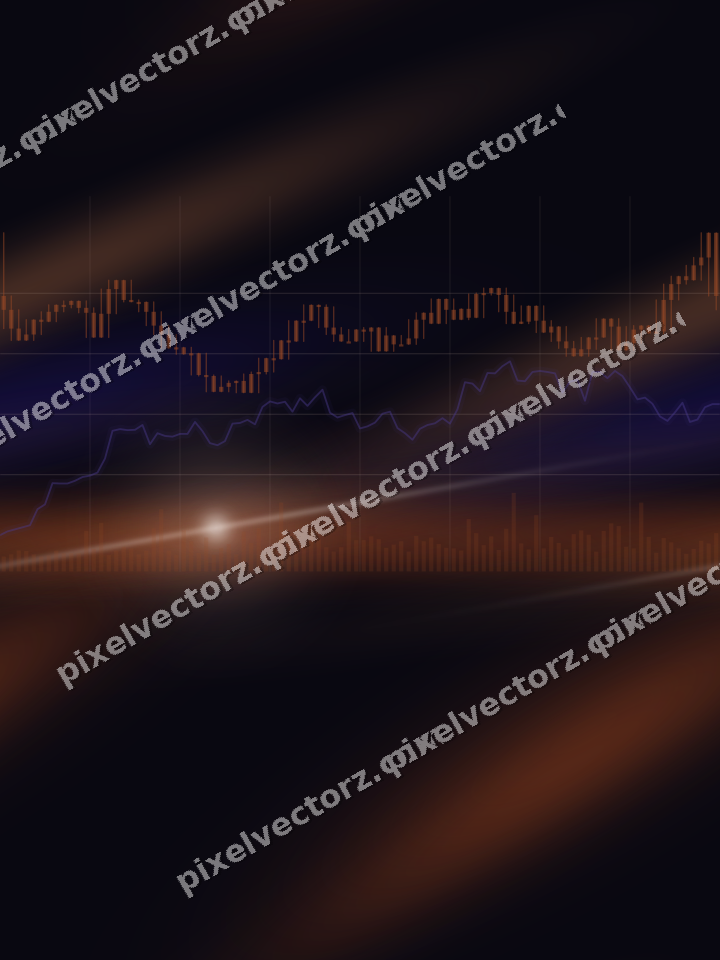 Nahtloser Neon Diagramm Hintergrund in Orange und Blau