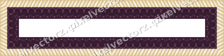 Decorative picture frame border in dark magenta with rope moulding