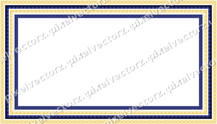 Decorative picture frame border in dark blue and amber with guilloche
