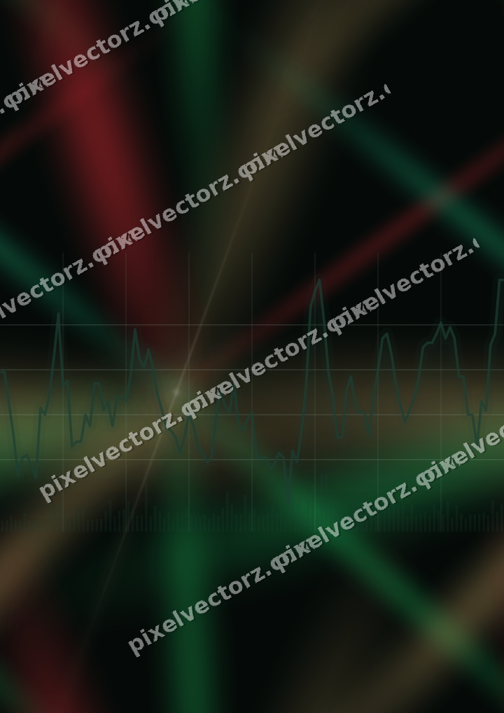 Nahtloser Neon Diagramm Hintergrund in Grün und Rot