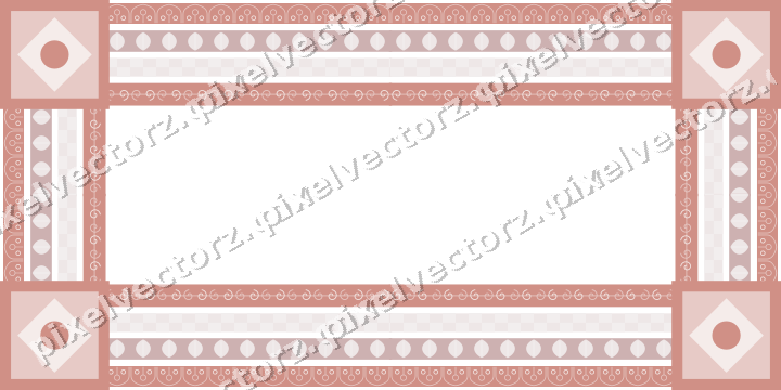 Decorative picture frame border in pale pink with gothic tracery