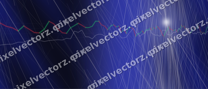 Nahtloser Neon Diagramm Hintergrund in Blau und Bernstein