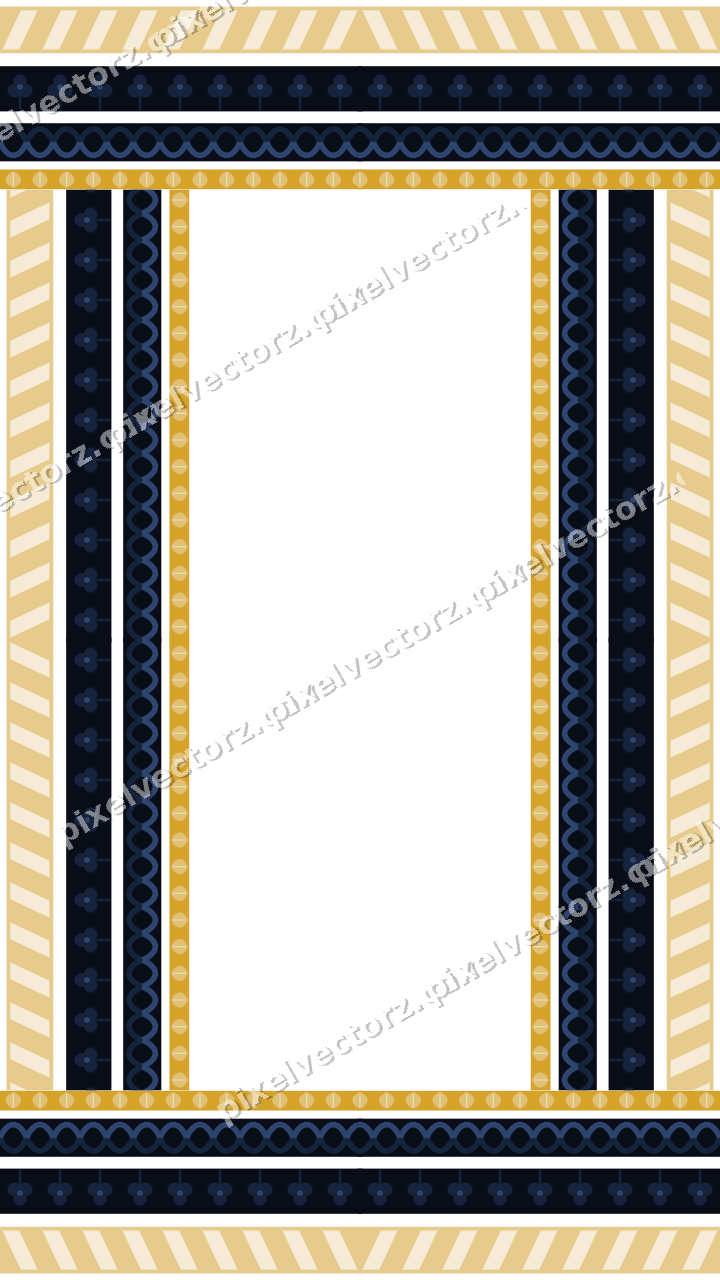 Decorative picture frame border in dark blue with leaf moulding