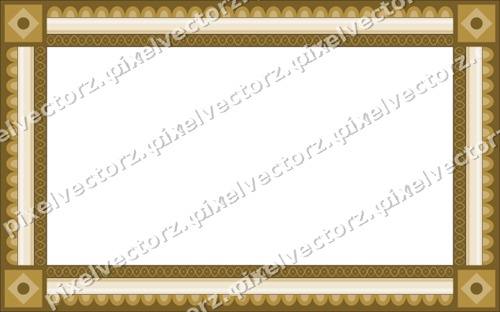 Decorative picture frame border in dark magenta with scale band