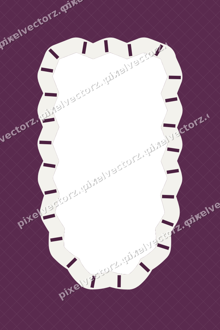 Decorative patterned mat frame in dark magenta with harlequin diamonds
