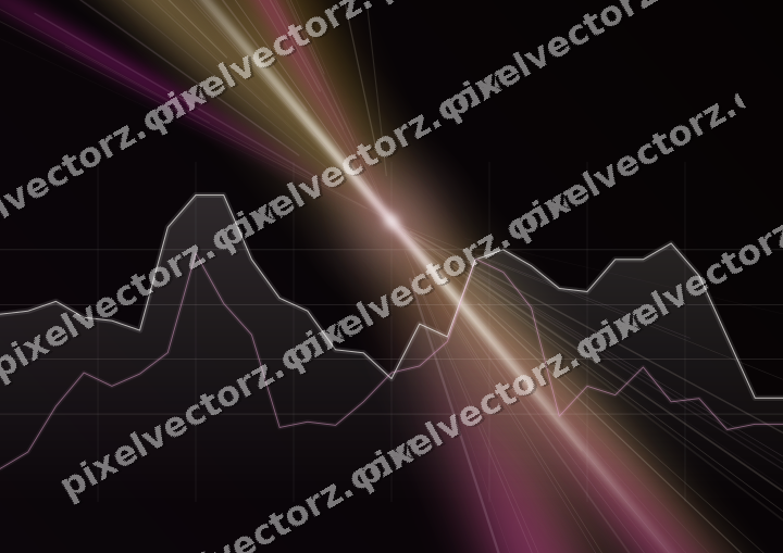 Leuchtender Neon Diagramm Hintergrund in Magenta und Bernstein
