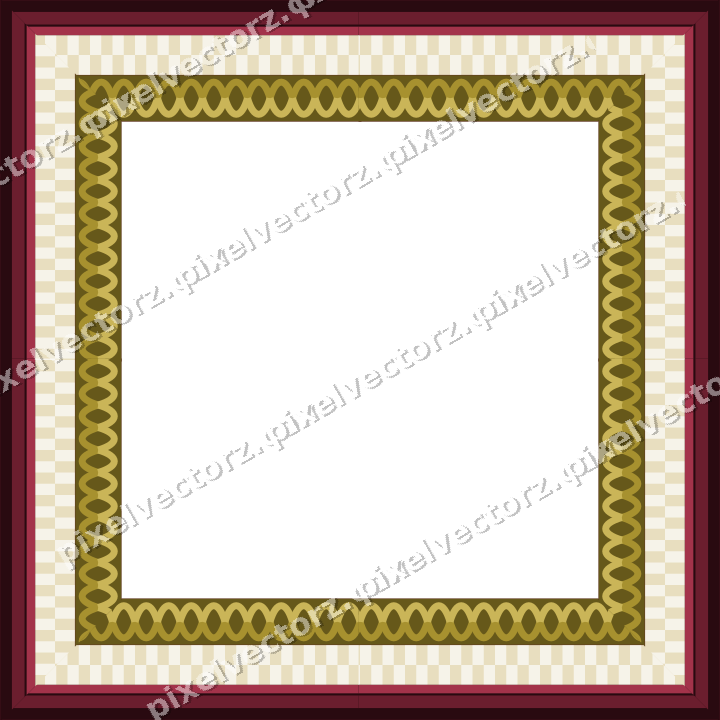 Decorative picture frame border in dark pink and red with guilloche