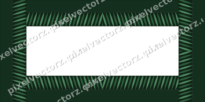 Decorative picture frame border in dark green with rope moulding