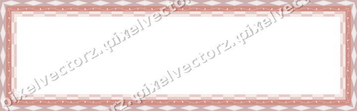 Decorative picture frame border in pale pink with diamond band