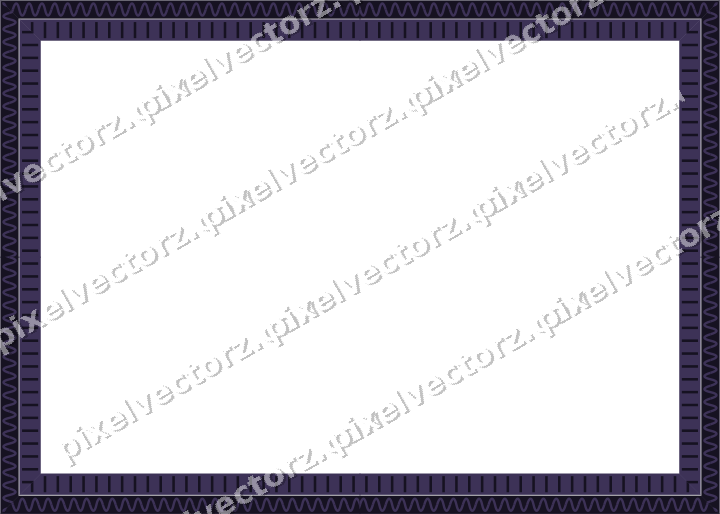 Decorative picture frame border in amber and purple with wave band