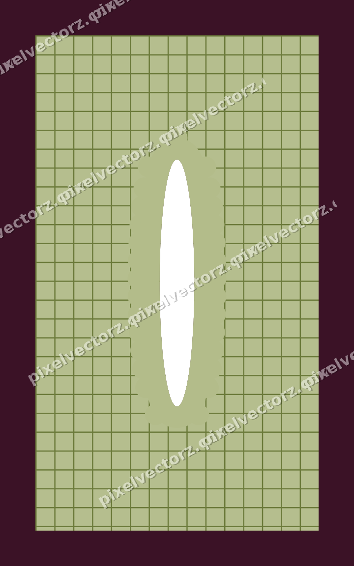 Decorative patterned mat frame in lime and pink with grid check