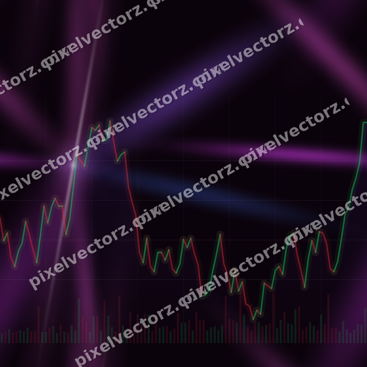 Nahtloser Neon Diagramm Hintergrund in Violett und Blau