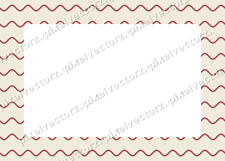 Decorative patterned mat frame in dark pink and red with wavy lines