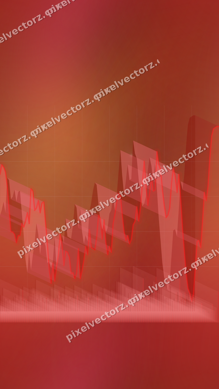 Nahtloser Neon Diagramm Hintergrund in Rot und Orange