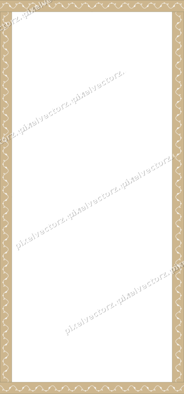 Decorative picture frame border in dark red with scrolling vine