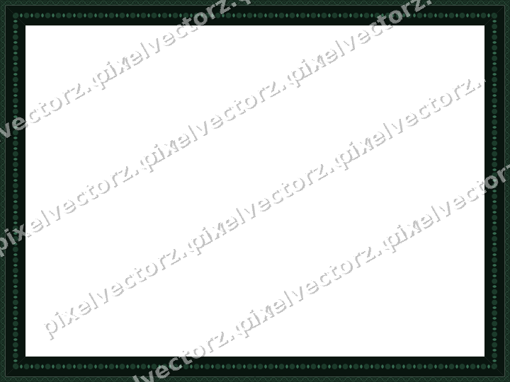 Decorative picture frame border in dark green with arabesque
