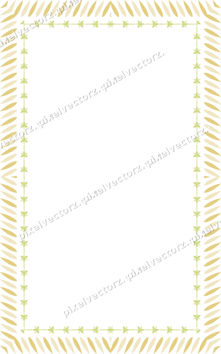 Decorative picture frame border in lime and yellow with rope moulding