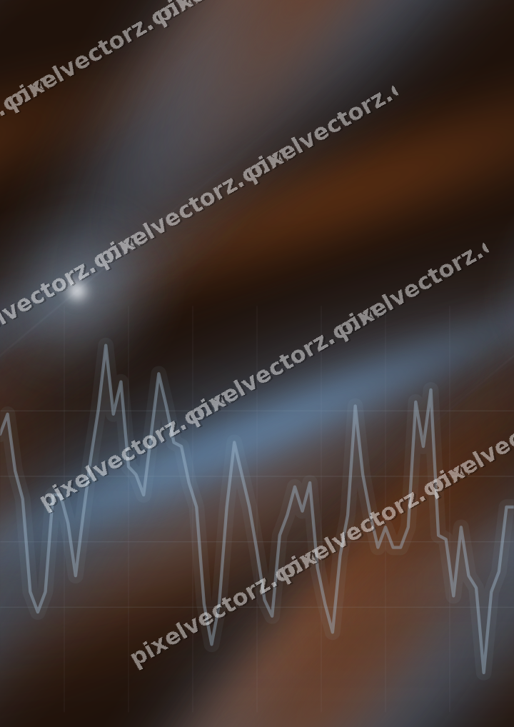 Nahtloser Neon Diagramm Hintergrund in Blau und Orange