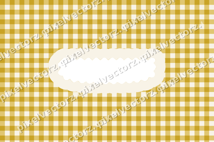 Decorative patterned mat frame in dark green with gingham check