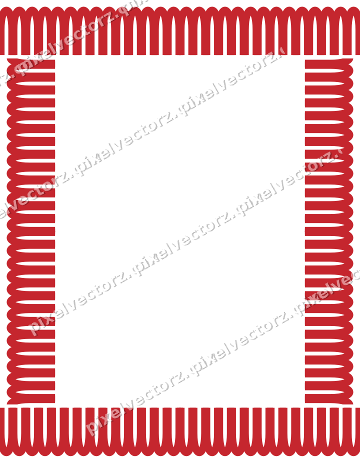Decorative picture frame border in dark green with arcade frieze