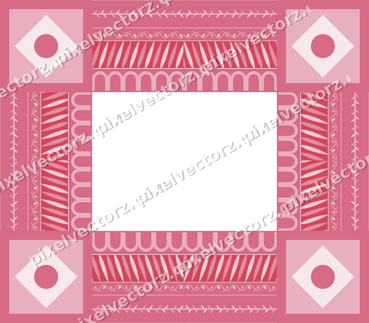 Decorative picture frame border in pale pink with laurel moulding