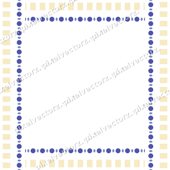 Decorative picture frame border in dark blue and amber with dentil