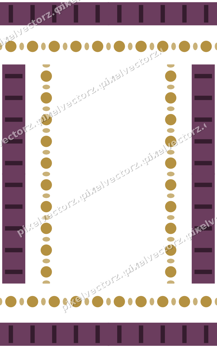 Decorative picture frame border in dark magenta with bead and reel