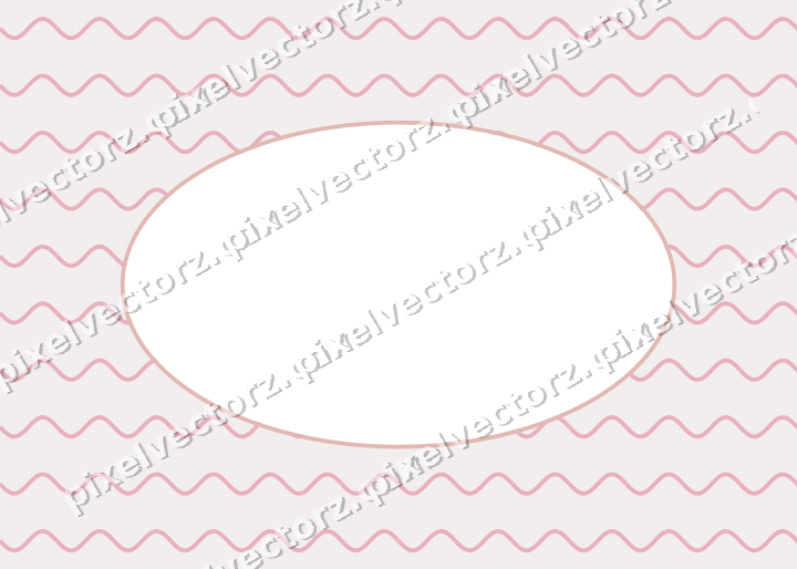 Decorative patterned mat frame in pale pink with wavy lines