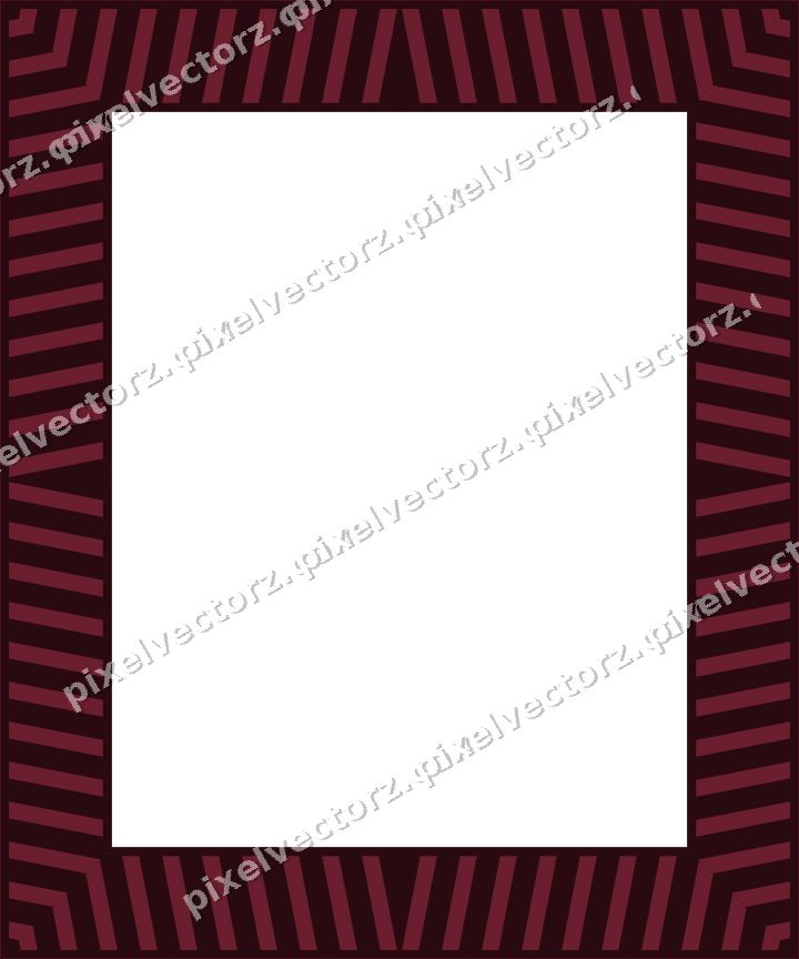 Decorative picture frame border in dark pink with diagonal band